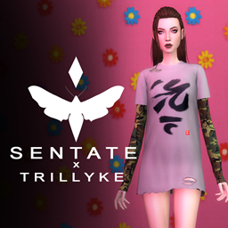 Leila Tee set - Sentate x Trillyke Collaboration logo