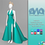 Asava's - Custom Green Duchess Silk Halter Neck Gown logo