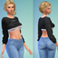 Blueberry - Evie Crop Top logo
