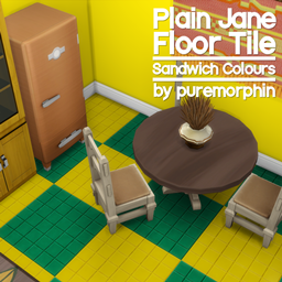 Plain Jane Floor Tile in Sandwich Colours logo