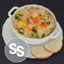 Creamy Soup with Salmon and Vegetables logo