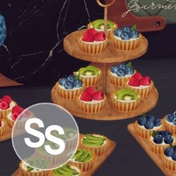 Tartlets with Kiwi and Berries - Set 1