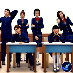 Mt. Komorebi High School Student Deco Sims - Gallery - The Sims 4 Build ...
