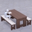 Picnic Table and Bench with Cushions logo