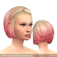 Short Bob Braid With Colored Tips logo