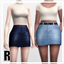 High-rise Denim Skirts 2017 logo
