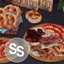 Beer Plate Appetizer and Pretzels logo