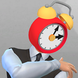 Clock head logo