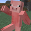 Piglin but it's Pigman logo