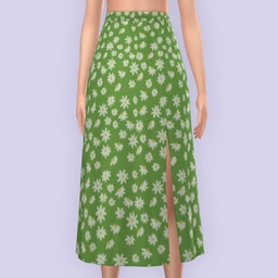 QICC - Sam Skirt with Floral Pattern