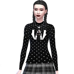 Wednesday T-Shirts (Wandinha Addams) logo