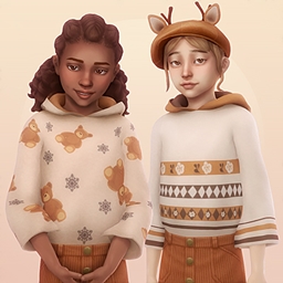 Wool hoodie for children