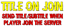 TitleOnJoin logo