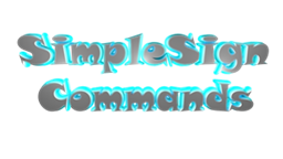 SimpleSignCommands