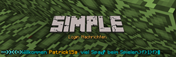 Simple Login Nachrichten project image