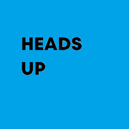 HEADS UP  logo