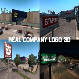 Real Company Logo 3D 1 - American Truck Simulator Mods - CurseForge