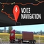 Voice navigation Slingblade style logo