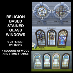 Religion Based Stained Glass Windows