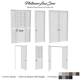 Modern Panel Doors & Arches Set
