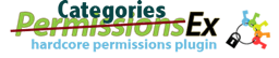 Categories - PermissionsEx Addon