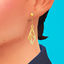 Single long earring for boys logo