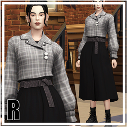 Rowan Jacket & Skirt Set (Feminine) - Autumn City