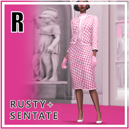 Lady Jackie Two-piece suit & Gloves Set - Rusty x Sentate Collaboration