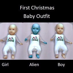 First Christmas baby outfit