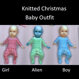 Knitted Christmas outfit