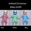 Knitted Christmas outfit logo