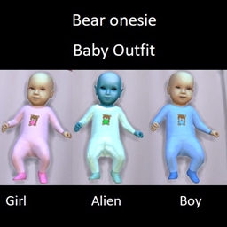 Bear onesie baby outfit