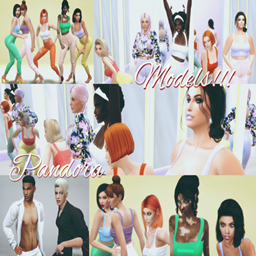 Group poses ''Models''