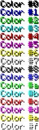 Colored Signs
