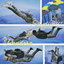 Fitness poses ''Skydive'' logo