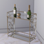 Luxe Mirrored Bar Cart + Glasses logo