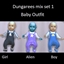 Dungarees mix set 1 baby outfit logo