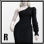 Hadria Asymmetrical Gown - Black Couture logo