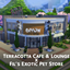 Terracotta Jazz Cafe & Lounge X Fil's Exotic Pet Store logo