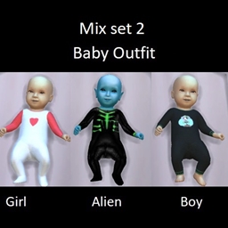 Mix set 2 baby outfit