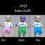 New year 2023  baby outfit