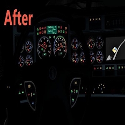 recolored dashoard for kenworth w logo