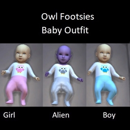 Owl footsies baby outfit