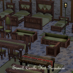 Sims2Store Castle Kit Furniture conversions & edits logo