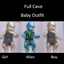 Full cave baby outfit logo