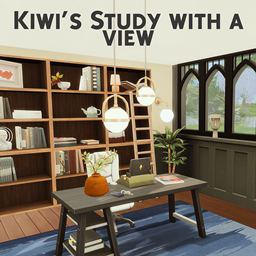 Kiwi's Study with a view