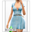Blueberry - Button Down Belted Dress logo