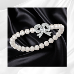 Diamond Bow Braclet