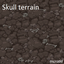 Skull terrain logo