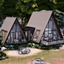 A - Frame Cabin 🎄 logo